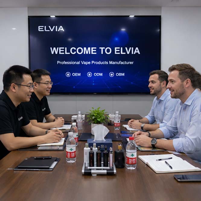 ELVIA meeting with international vape customers
